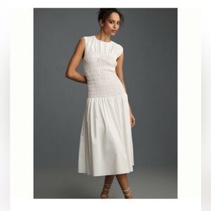 Mare Mare Anthropologie Sleeveless
Smocked Midi Dress